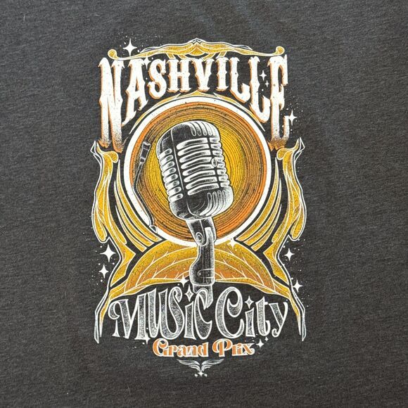 Indycar Shirt Womens Large Gray Indy Racing Nashville Grand Prix Music City - Picture 3 of 7